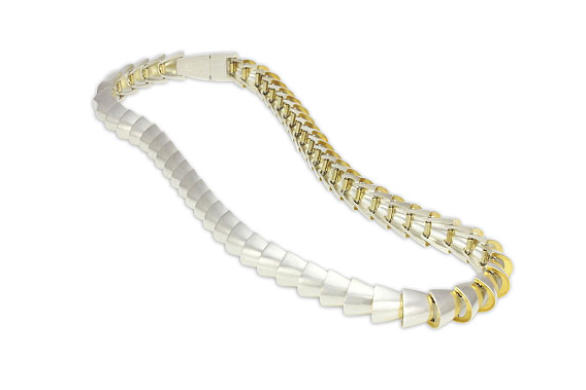 Organic view  of Iteration Necklace, designed & made by Irmgard Frauscher.