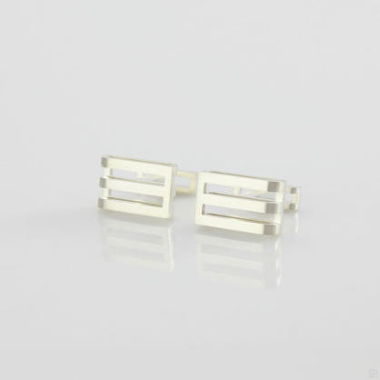 Front view of square-round Cufflinks.