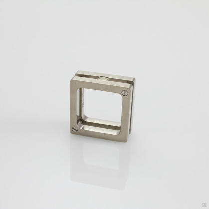 Side view of square diamond ring, one off, designed & made by Mohammed Janbek.